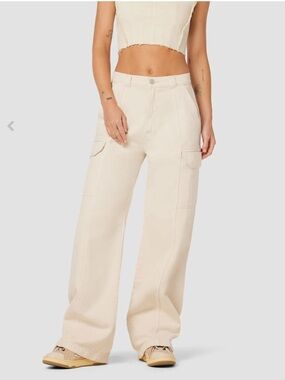 Hudson Jeans White Denim Cargo Pant